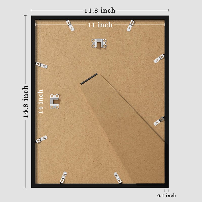 eletecpro 10 Pack 11x14 Picture Frame Collage Display 5 4x6 Photos with Mat or 11x14 Photo without Mat, Lightweight Gallery Frame Set for Wall Decor
