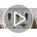 UAPINO 4-Piece 30'' Norfolk Pine Teardrop Swag Set for Door (4 Pieces, 30in Each)