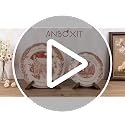 6.5-Inch Wooden Plate Stand, Decorative Tabletop Display Easel