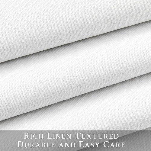 ChrisDowa 100% Blackout Curtains - Pure White Solid Drapes | 63 Inches Long, Thermal Insulated, 2 Panels