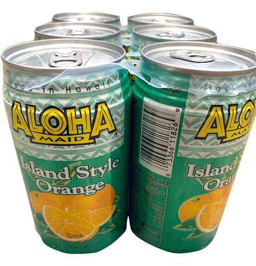 Aloha Maid Natural Drink, Island Style Orange, 11.5 Ounce (Pack of 24)