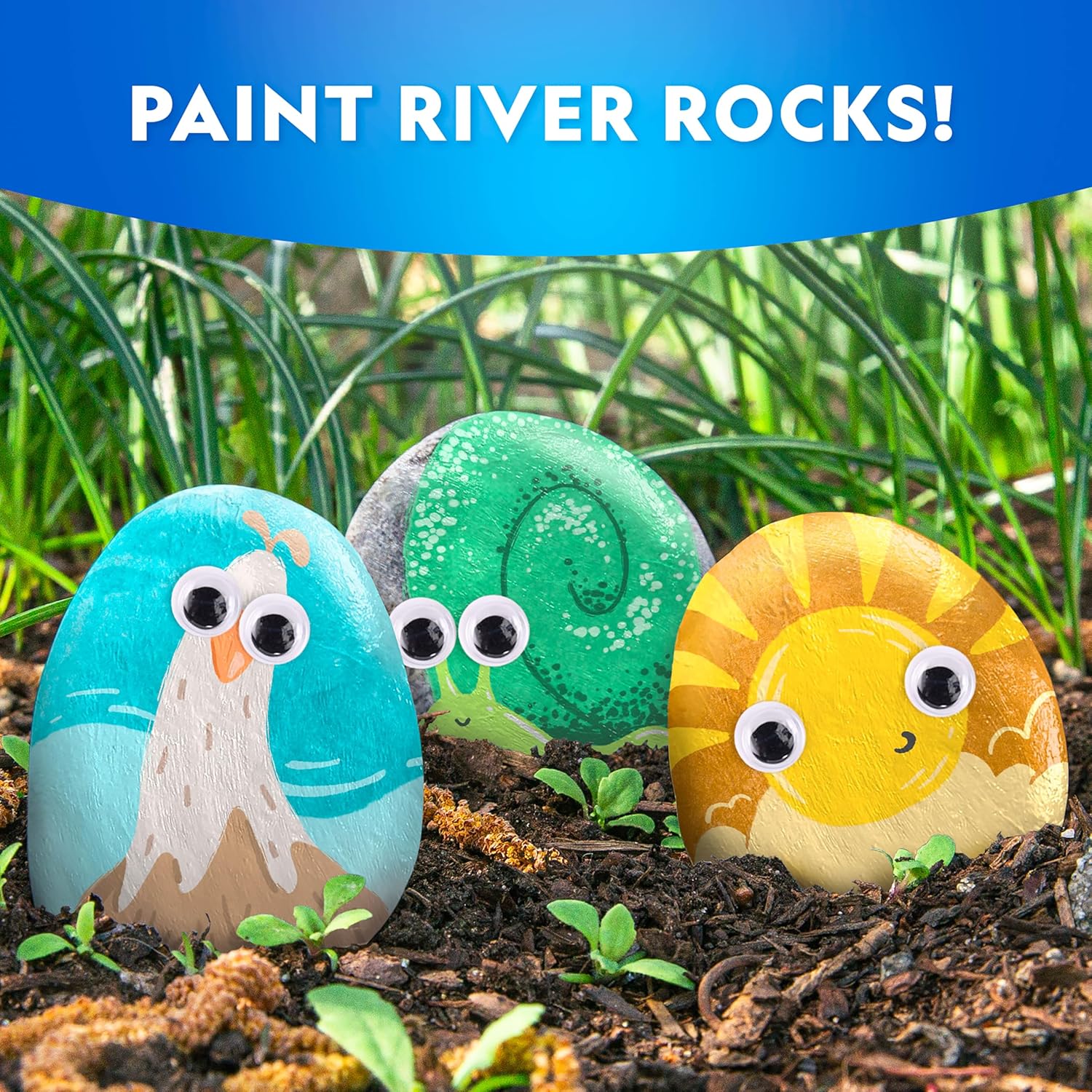 National Geographic Mega Arts & Crafts Activity Kit - 3-in-1 Craft Set for Kids | Build, Paint & Weave