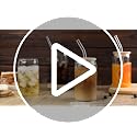 16oz Glass Cups with Bamboo Lids and Straws, Set of 4 Iced Coffee Tumblers