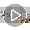 Waterproof Crib Mattress Storage Bag - Heavy Duty 4-Mil Plastic Moving Cover