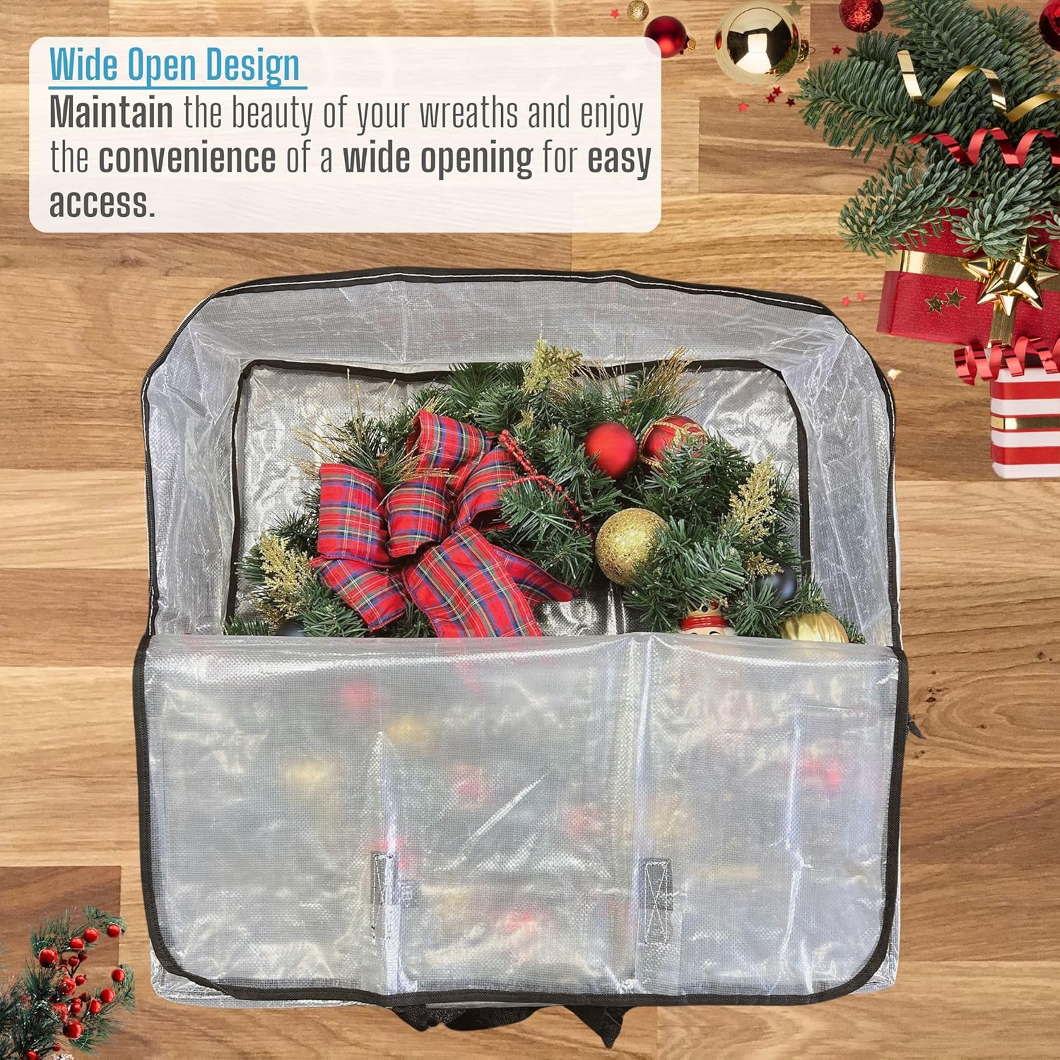 VENO Wrapping Paper Storage Bag - 5 Pack for Christmas Wreaths | Durable & Versatile Design