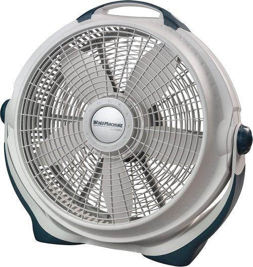 Lasko Wind Machine Fan - Powerful 20" Air Circulator with 3 Speed Settings | Gray Color