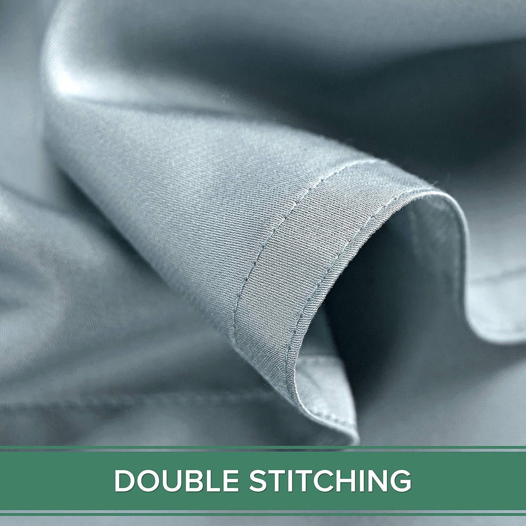 Pure Bamboo King Sheets - Luxuriously Soft 100% Organic Viscose Bed Sheet Set | Cooling & Durable (King, Sterling Blue)