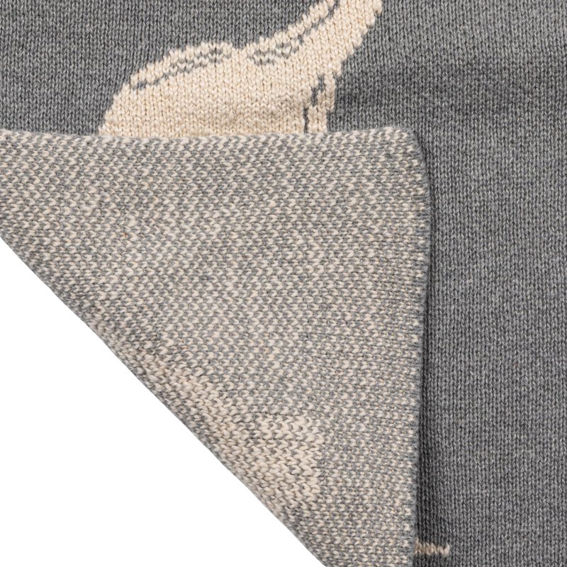 Creative Co-Op Cotton Knit Baby Blanket with Dinosaurs, 40" L x 32" W