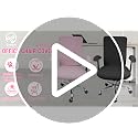4-Piece Office Chair Cover Set - Stretchable Seat & Backrest Covers with Armrest Pads