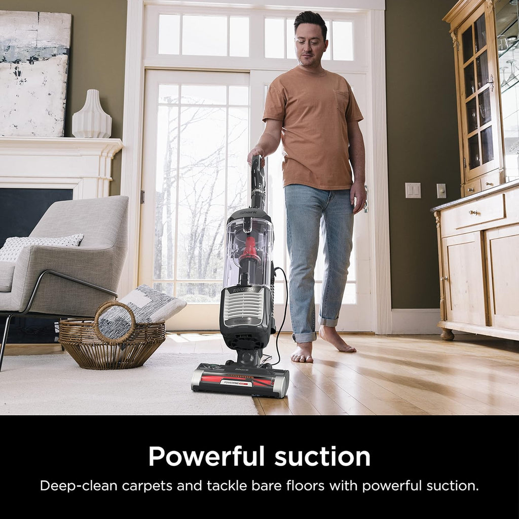 Shark ZU102 Rotator Pet Upright Vacuum - PowerFins HairPro & Odor Neutralizer, Charcoal, 2.9L Dust Cup
