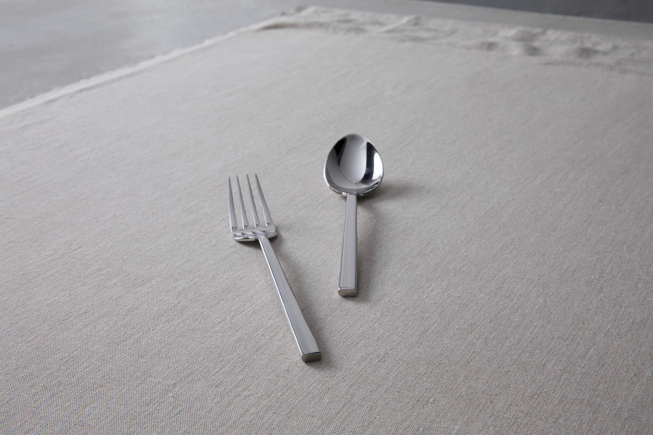 Fortessa Arezzo 18/10 Stainless Steel Flatware, 2 Piece Serving Set, 9.25", Silver