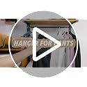 HOUSE DAY Black Velvet Hangers 60 Pack, Non Slip Slim Suit Hangers