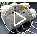 Light Beige 6mm Faux Pearl Beads Garland, 82FT Cuttable Pearl String for Wedding & DIY Crafts
