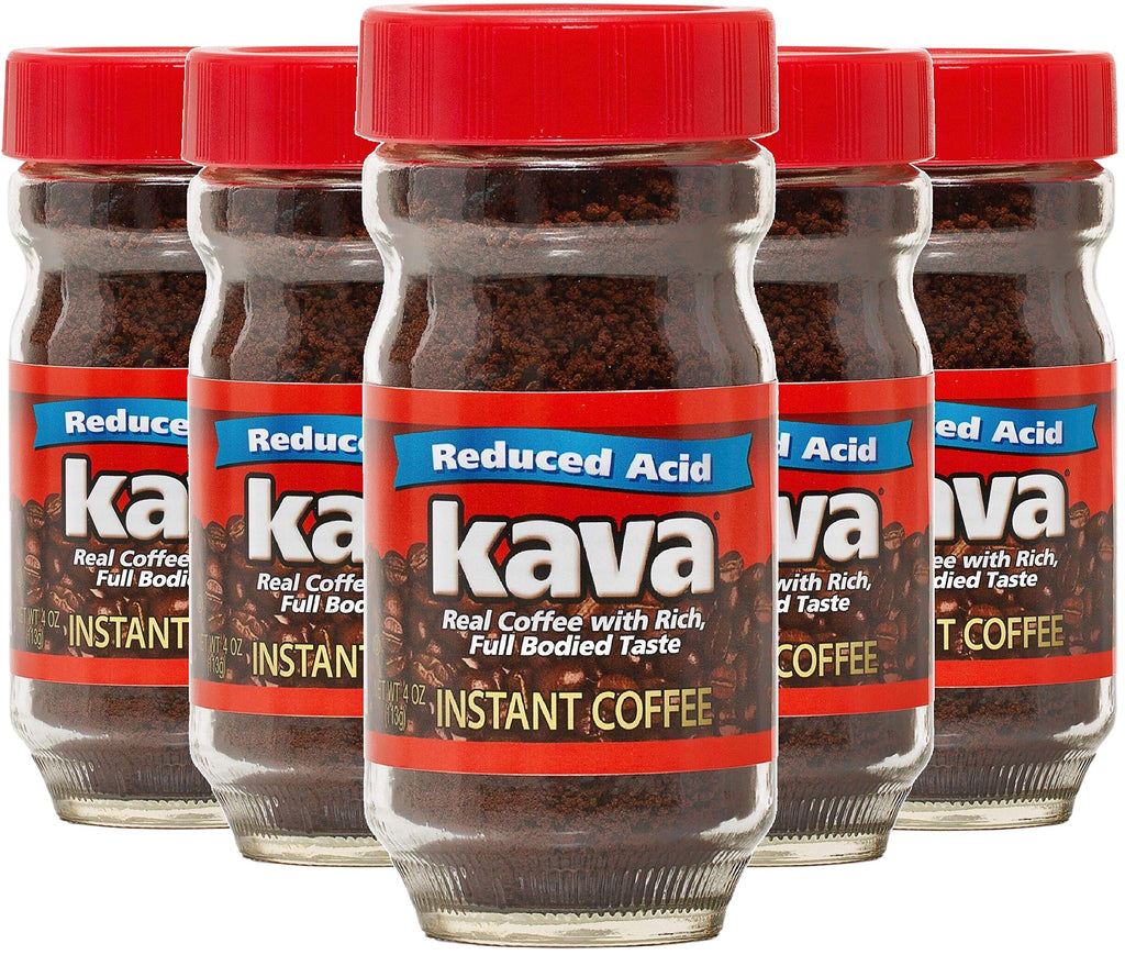 Kava Acid Neutralized Instant Coffee, 4 Ounce (Pack of 6)