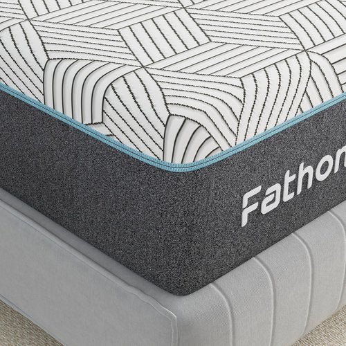 FATHOM Firm Twin Mattress - 8 Inch Memory Foam for Back Pain Relief | Cool Sleep with Gel Foam