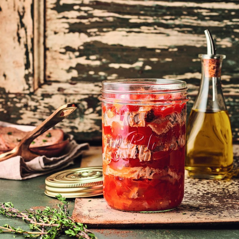 Le Parfait Familia Wiss 32oz (1L) Extra Wide Mouth (110mm) Glass Canning Jar – 1PK Made in France, Airtight 2-Piece Lid, Reusable Zero Waste & Eco-Friendly for Kitchen Storage & Meal Prep