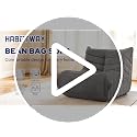 Teddy Fleece Bean Bag Chair - Ergonomic Floor Sofa for Living Room