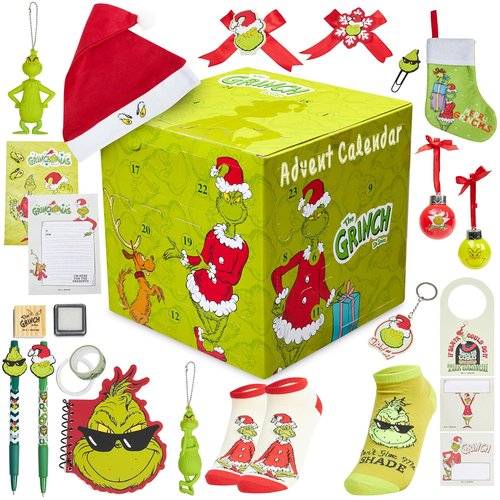Grinch Advent Calendar 2025 - 24 Days of Christmas Countdown | Festive Decor & Gifts for Women & Teens