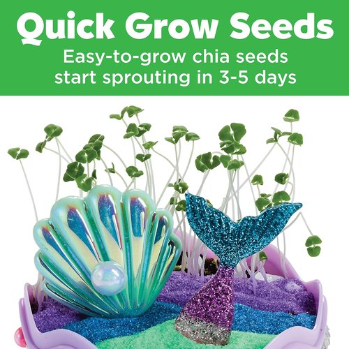 Creativity for Kids Mini Garden - Mermaid Terrarium Kit for Girls | Fun Crafts & Toys (Ages 6+)
