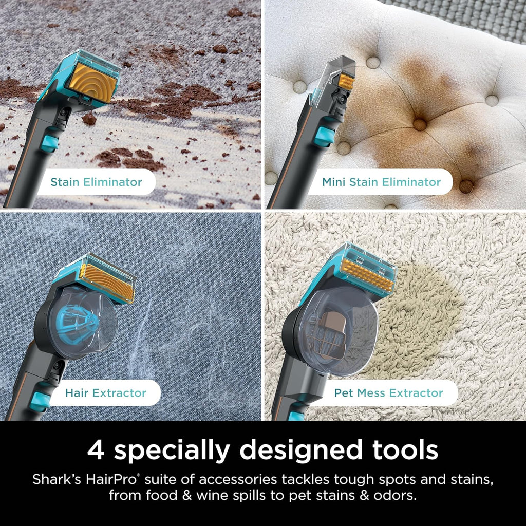Shark StainStriker HairPro Portable Carpet Cleaner - Self-Cleaning with Pet Hair Tools & Solution | Copper, 4 Tools