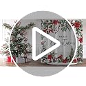 Baccessor Merry Christmas Shower Curtain 72x72 In - Winter Poinsettia & Cardinals Design, Waterproof Polyester