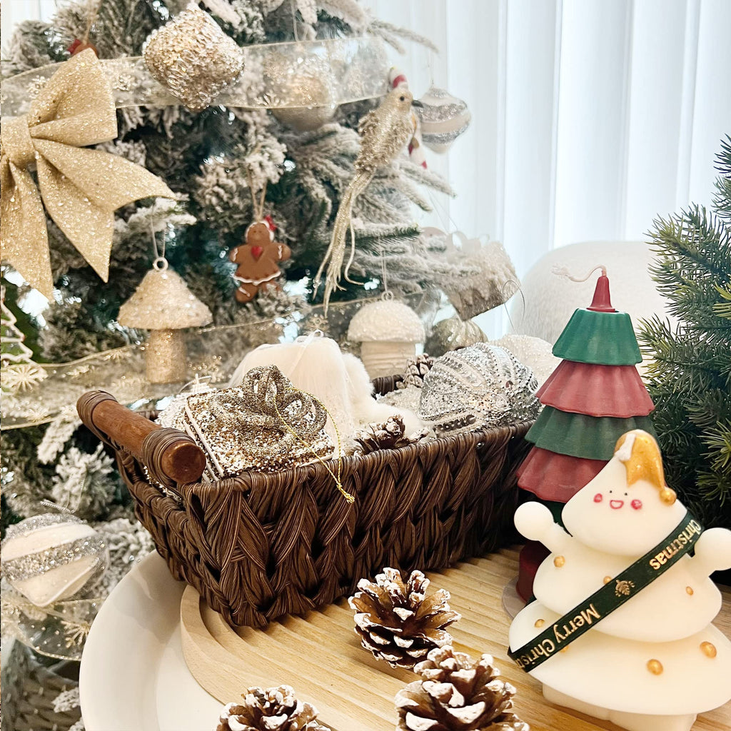 GRANNY SAYS Bundle of 1-Pack Woven Wastebasket for Organizing & 2-Pack Woven Storage Baskets for Bathroom