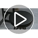 12-Inch Round Bar Stool Cushion - Waterproof Foam Padded Seat Cover