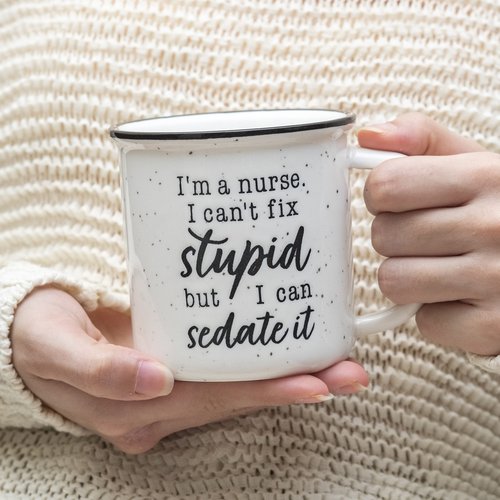 MAINEVENT I'm a Nurse Mug 11 Ounce, Funny Nurse Coffee Mug, Coffee Mug Nurse, I Am RN Mug for Women and Men, RN Gift