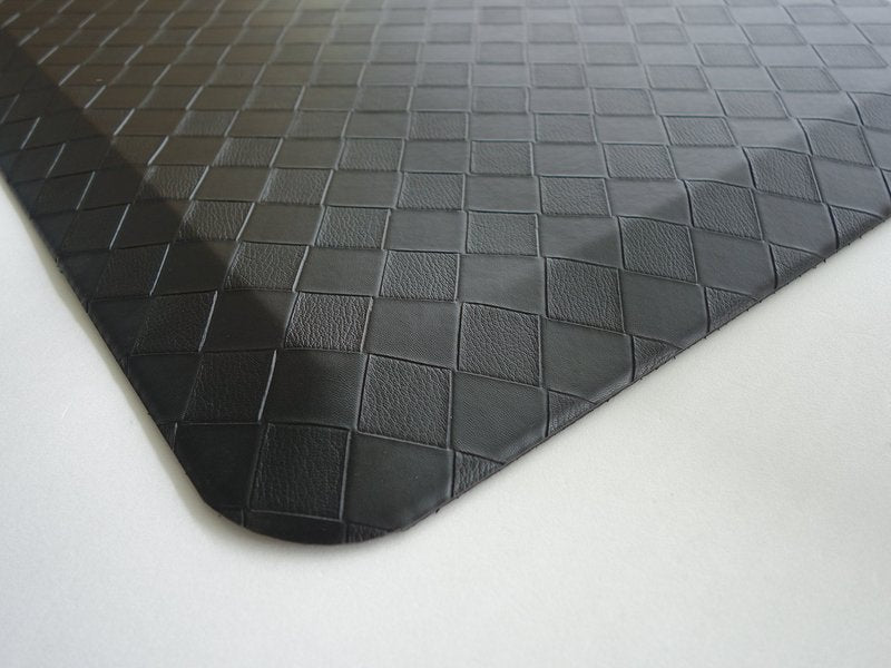 Elegant Comfort Anti Fatigue Standing Comfort Kitchen Mat - Oversized - Non-Slip Backing- Perfect for Kitchen 39 X 20 (Black)