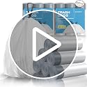 1.6 Gallon Small Drawstring Trash Bags - 120 Count White Bin Liners