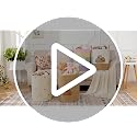Large Cotton Rope Woven Basket - Decorative Heart Nursery Storage Bin
