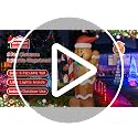 WAYDEKO 5ft Christmas Inflatable Gingerbread Man Yard Decor with Lights