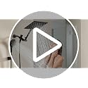 8-Inch Rainfall Shower Head and Handheld Combo with 11-Inch Extension Arm