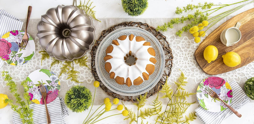 Nordic Ware 12-Cup Bundt Pan - Classic Toffee Finish for Perfectly Baked Cakes