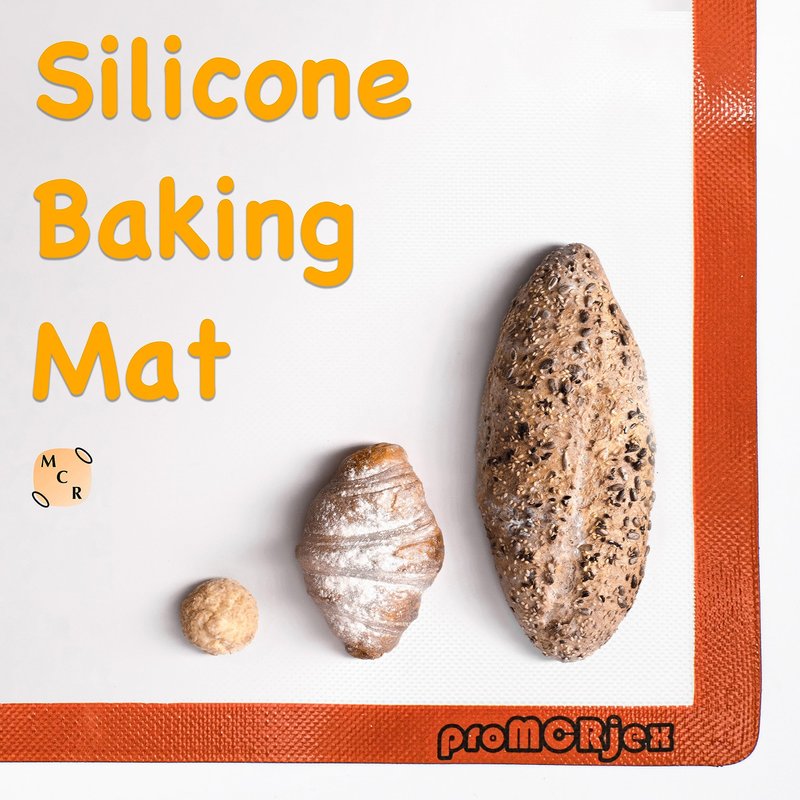 proMCRjex Silicone Baking Mats Half Sheet/Full Sheet Non-Stick Cookie Sheet for Baking Silicon Baking Mat Set (12” x 16” & 16” x 24” Pack of 2)