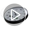 12-Inch Silent Analog Wall Clock with LCD Calendar and Temperature Display