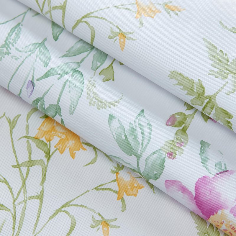 Newbridge Wildflower Fields Floral Vinyl Flannel Backed Tablecloth, 60 x 84 Inch Rectangle, Pink and Purple Wild Flowers Easy Care Vinyl Tablecloth with Flannel Backing for Holiday Party