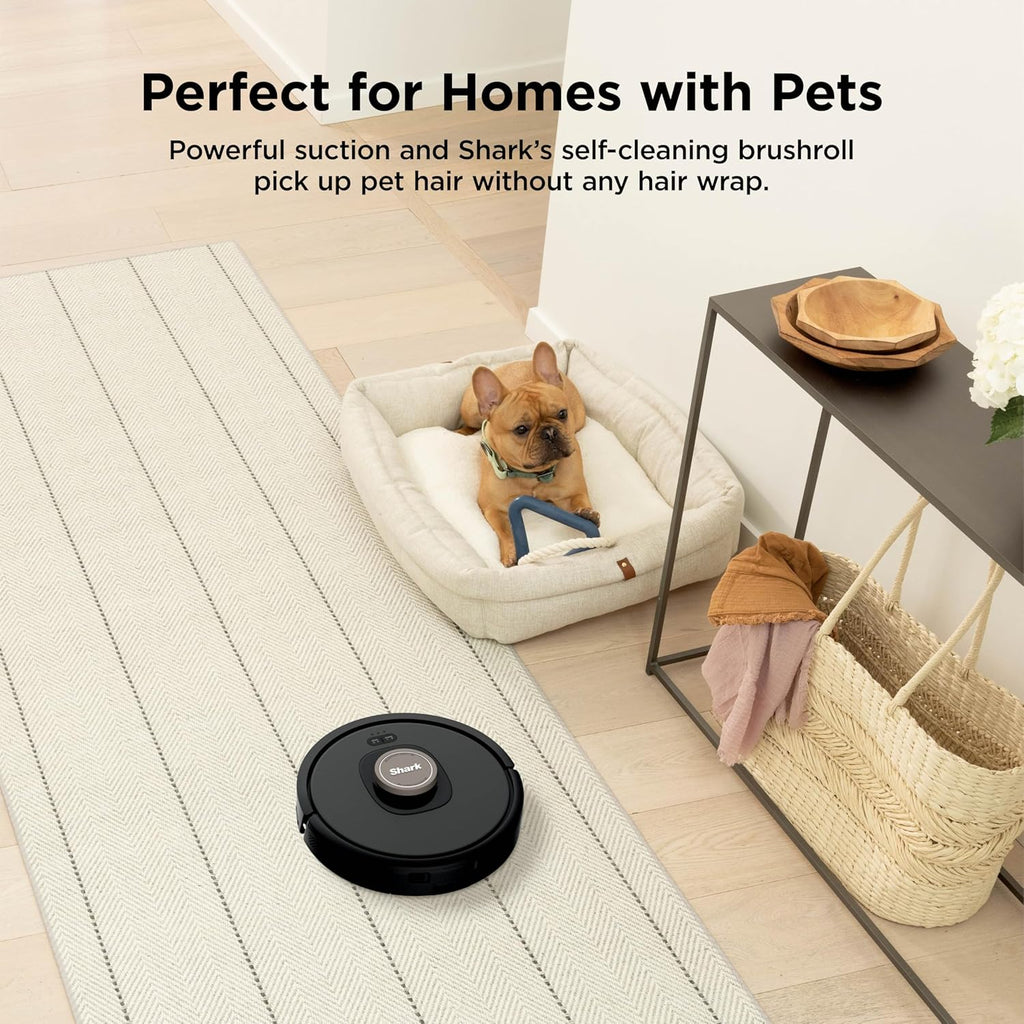 Shark AV2501AE AI Robot Vacuum - XL HEPA Self-Empty Base, LIDAR Navigation, Pet Hair Friendly, Black