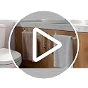2 Pack Over-the-Cabinet Towel Rack - Brushed Stainless Steel Bar