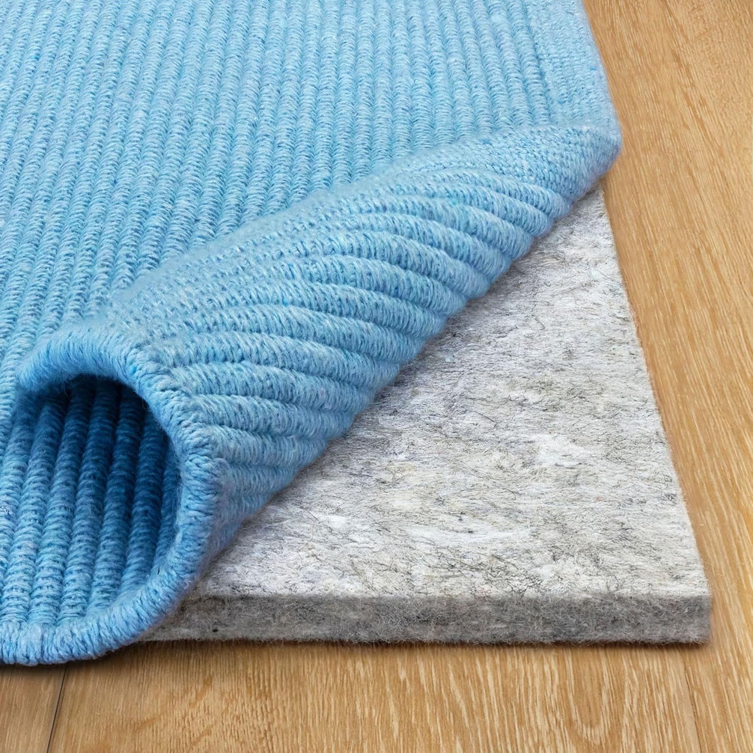 RUGPADUSA - 100% Felt Rug Pad - 1/2" Thick Cushioning for All Floors - 8'x10' Size