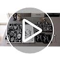 6-Piece Halloween Skeleton Kitchen Set: Oven Mitts, Pot Holders, Dish Towels