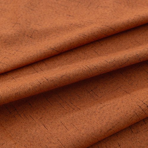 KOUFALL Burnt Orange Curtains 2 Panels Retro Linen Blackout Colorful Mid Century Modern Bohemian Curtains for Living Room Bedroom 84 Inch Long