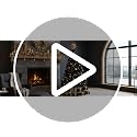 6ft Prelit Black Artificial Christmas Tree with 300 Warm Lights & Metal Stand