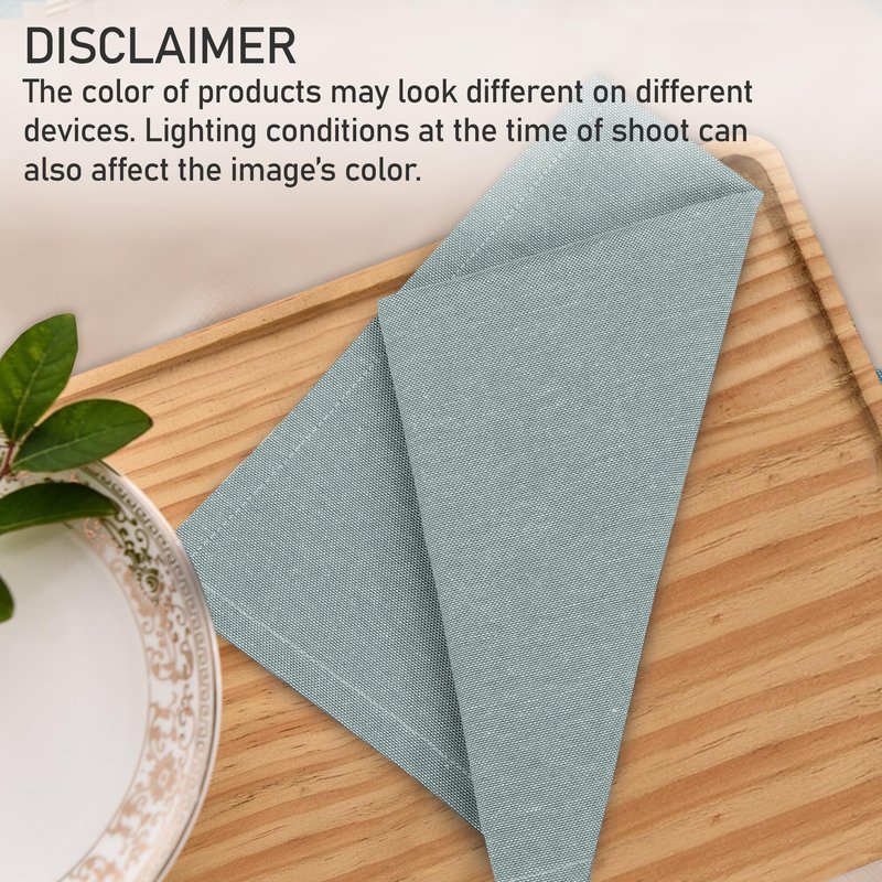 Ruvanti Cloth Napkins Set of 12, 18x18 Reusable Napkins Cloth Washable, Soft & Durable Table Napkin, Poly Cotton Fabric Dinner Napkins for Parties, Christmas, Thanksgiving, Weddings - Army Green