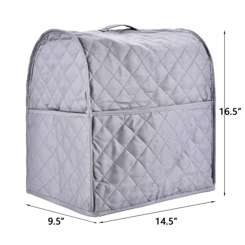 Stand Mixer Cover compatible with Kitchenaid Mixer, Fits All Tilt Head & Bowl Lift Models,Pure Cottot,Fine, Soft, Not Easy to Fade, Not Easy To Pilling (Grey, Fits for 6-8 Quart)