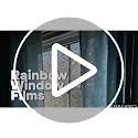 Stained Glass Rainbow Window Privacy Film - Static Cling, 17.5" x 78.7"