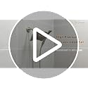 BRIGHT SHOWERS Chrome Dual Shower Head Combo with 2.5 GPM & 60-Inch Hose
