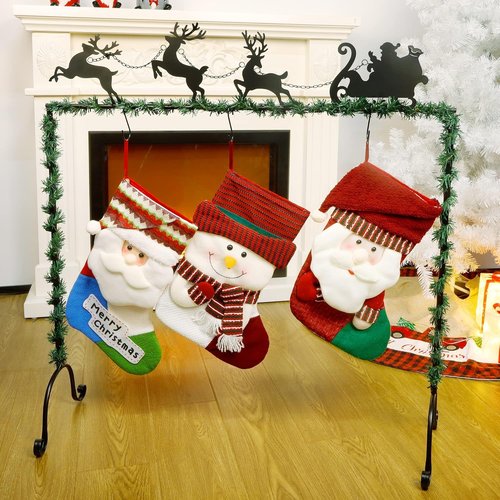 FORUP Christmas Stocking Holder Stand - Elk Design for Secure Holiday Decor | Festive Home Accent
