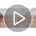 3-in-1 Floor Scrub Brush with Squeegee & 54-Inch Adjustable Long Handle