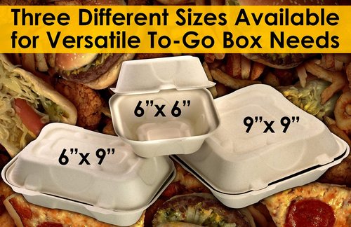 Avant Grub Durable 6x9 Take Out Food Containers with Clamshell Hinged Lid 100 Pack. Microwaveable, Disposable Takeout Box to Carry Meals ToGo. Great for Restaurant Carryout or Party Take Home Boxes